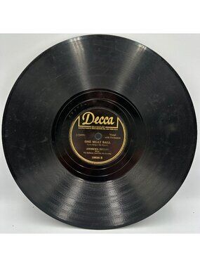 Andrews Sisters "Rum And Coca-Cola" / "One Meat Ball" 1945 Decca 78 RPM Vocal